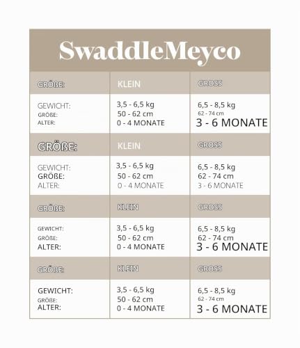 MEYCO Baby Pucktuch 0-3M. Pucksack Swaddle 1,0TOG Neugeborene White – Ansicht 4