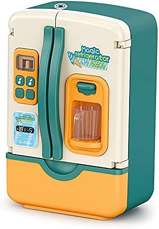 Miniatura 8 de Juguetes de cocina, refrigerador con dispensador de hielo, aparato de juego de simulación para niños, juego de cocina con juego de cocina,