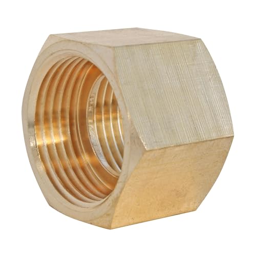 SOMATHERM FOR YOU, Manchon laiton brut double femelle 12/17 pour raccordements plomberie, compatible avec tous raccords laiton à filetage, étanchéité sur filet ou joint plat