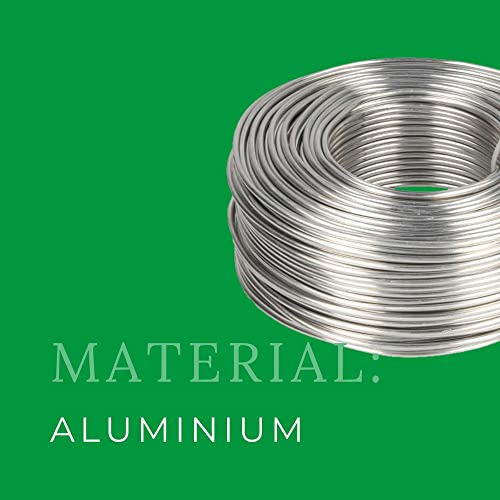 Novaliv Aluminium Wire Diameter 2.5 mm I Craft Wire Silver I Aluminium Wire for Crafts Flower Wire Metal Wire Bending Wire Jewellery Wire - Image 3