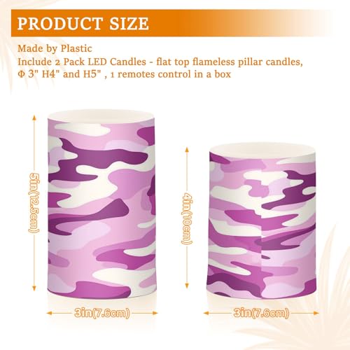 Bougies camouflage à piles avec télécommande : éclairage LED sécurisé pour mariage - 3