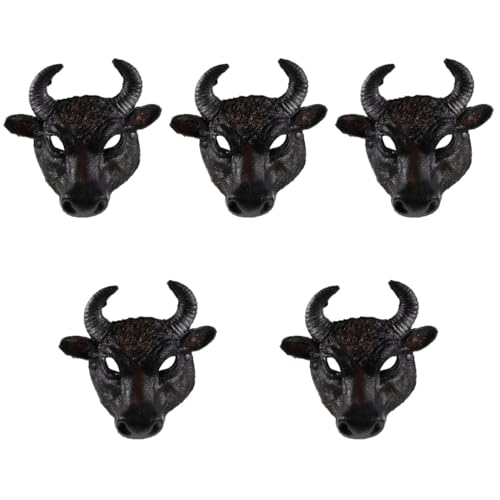 Masque de PU pour Halloween Healvian : 5 masques d'animaux confortables pour masquer le visage