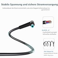Etssembo 90W Ladekabel Laptop Kompatibel Mit HP 240 250 255 G3 G4 G5 G6 ProBook 430 440 450 470 Elitebook 840 850 G3 G4 G5 G6 G7 G8 710412-001 Stream Pavilion X360 Folio 1020 1040 Ladegerät – Ansicht 5