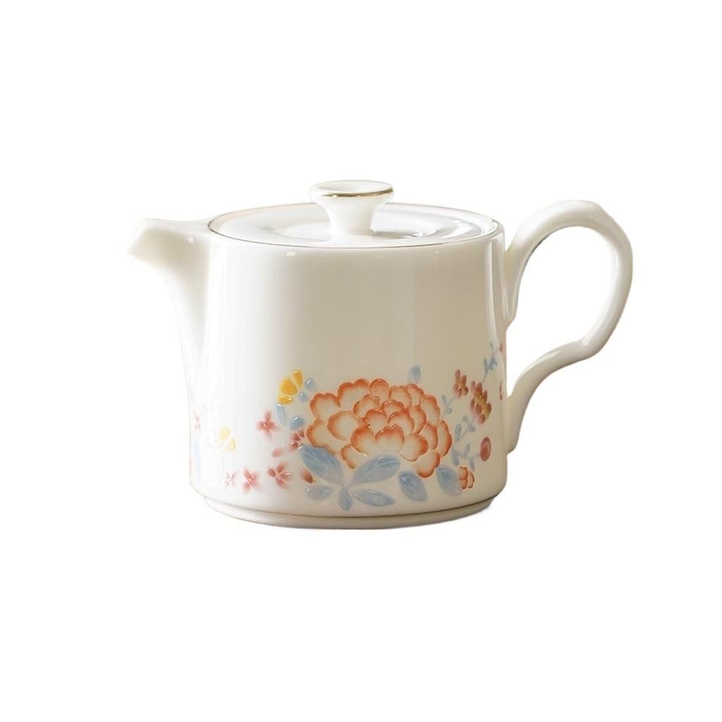 BTYQKZVPM Japanese ceramic tea pot, Ceramic Teapot White 180ML
