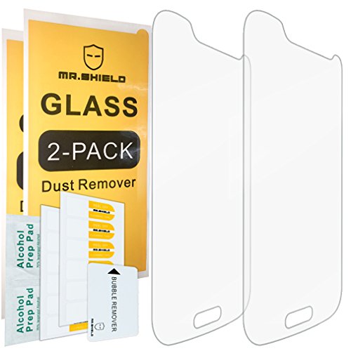 [2-PACK]-Mr.Shield Designed For Samsung Galaxy S4 Mini [Tempered Glass] Screen Protector with Lifetime Replacement