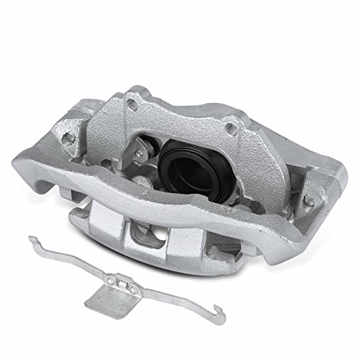 A-Premium Disc Brake Caliper Assembly with Bracket Compatible with Select Volvo Models - C70 2006-2013, S40 2005, V50 2010-2011 - Front Left Driver Side