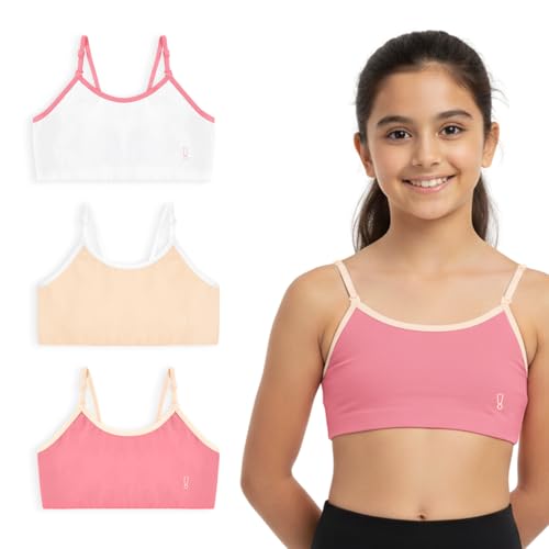 Image of YouGotPlanB Cotton Training Bra for Pre-Teen Girls | Ages 8-16 Years | Non-Padded | Full Coverage | Breathable | Best First Bra