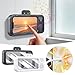 Shower Phone Holder with Integrated Wireless Speaker and Key Control, Wall-Mounted Water-Resistant Anti-Fog Case, 360° Rotatable, Extendable and Adjustable, Water-Resistant Screen Touch, White (White)