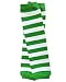 juDanzy baby girls and toddler Green & White Stripe leg warmers Green & White One Size 12 inches