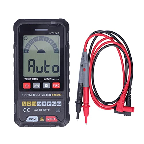 Image of Digital Multimeter Ht,Digital Multimeter Profi AutoRanging 4000 Counts True RMS UltraPortable Multimeter Tester for Voltage Capacitance HT124B