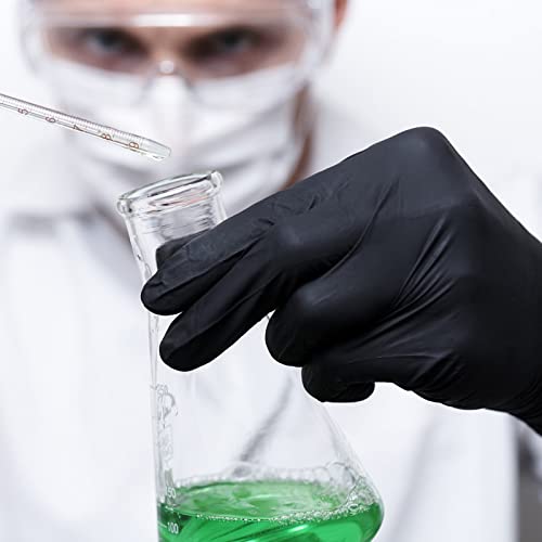 GMG SINCE1988 Nitrile Gloves, Black Nitrile Disposable Gloves Latex