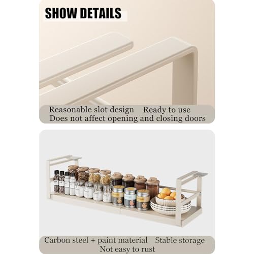 Cesta de almacenamiento colgante de metal, organizador debajo del estante para cocina, oficina, despensa, baño, armario