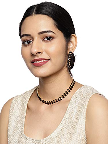 Women's Stones Tone Choker Necklace Set
