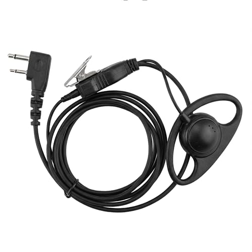 Oreillette en D avec micro PTT pour talkie Icom IC-F1000 IC-F2000 IC-V80