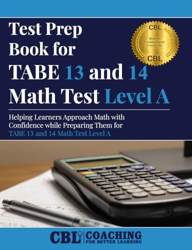 Test Prep Book For TABE 13 and 14 Math Test Level A