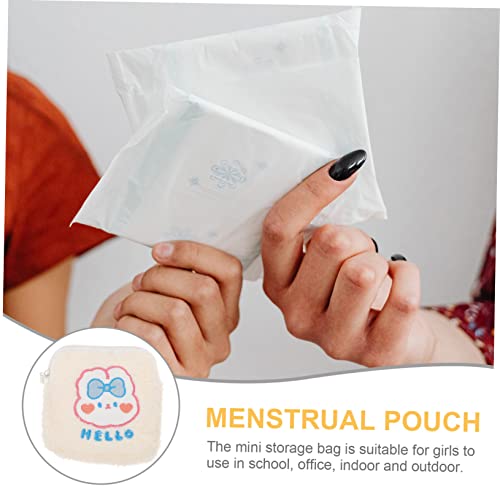 PLAFOPE 3pcs Sanitary Napkin Storage Bag Tote Purse Organizer Insert Organizer Purses for Women Trav