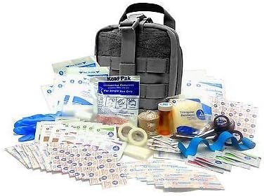 Surplus Provisions Military Rip-Away EMT First Aid Kit - IFAK Level 1 Army Medic - Black - #FA16
