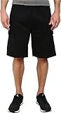 U.S. Polo Assn. Men's Fleece Cargo Short, Black, Large