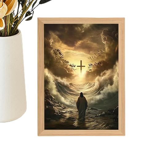 Lámparas de pintura de Jesús luz LED para iglesia y hogar cristiano