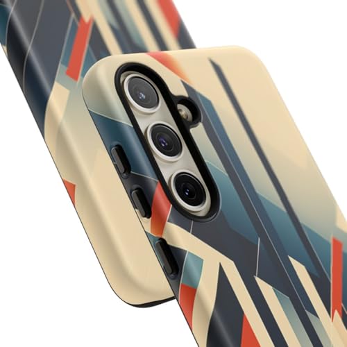 Coque Samsung S24 Plus rigide mate aux lignes abstraites géométriques - 2