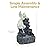 Sunnydaze Angel Falls 29-Inch Outdoor Solar Water Fountain - Outdoor Water Feature with LED Light for Garden, Patio, Yard or Balcony
