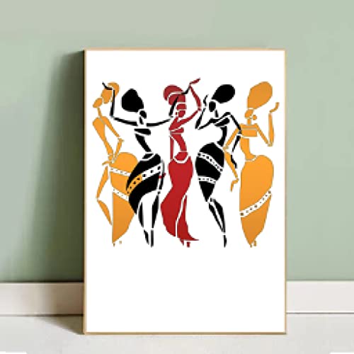 Peinture sur toile abstrait africain pour sublimer la décoration de votre salon ou chambre