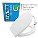 Produktbild LUVETT® PREMIUM WC-SITZ C400 oval mit Absenkautomatik SoftClose® & TakeOff® EasyClean Abnahme, hygienisch & beständig: Urea Duroplast Toilettendeckel, rostfreier Edelstahl, Farbe:Weiß