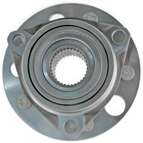 Image of Detroit Axle - Front Left and Right Wheel Hub and Bearing Assembly Replacement for Cadillac Commercial Chassis, Fleetwood 5 Bolt W /o ABS - 2pc