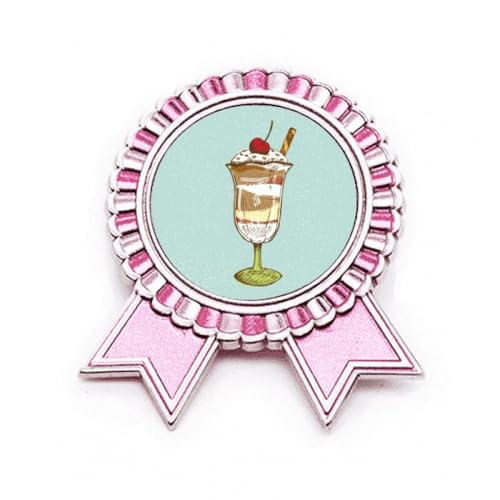 Broche Rose Winner Award Medal M objet de prestige en métal ciselé