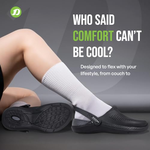 Image of DOCTOR EXTRA SOFT Men's Classic Casual Sports Clogs /Sandals with Adjustable Back Strap for Adult | Comfortable & LightWeight| Stylish & Anti-Skid|Waterproof & Everyday Use Mules for Gents & Boys D-513