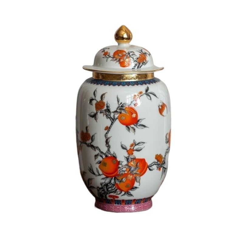 XYNSNDB Słoik cukru chińskie puszki na herbatę ceramiczne zamknięte puszki kawa puszki do przechowywania herbaty herbata luzem wazon ozdoby dekoracje pojemnik na herbatę