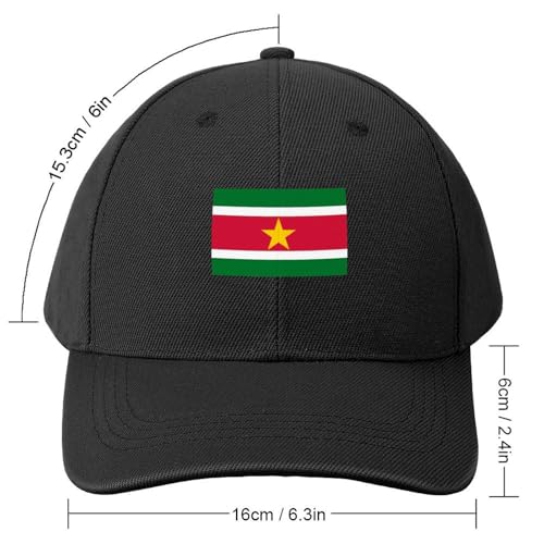 Boys Girls Surinam Flag Baseball Cap, Adjustable Snapback Sun Protection Trucker Hats Outdoor Travel2
