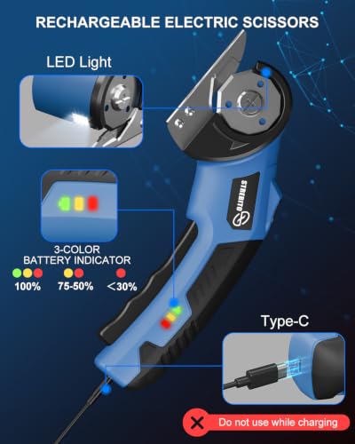 STREBITO Cordless Electric Scissors, 4V Electric Box Cutter for Cardboard - image 5