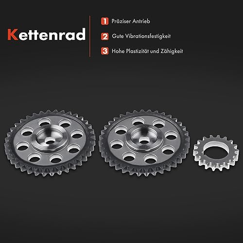 Steuerkettensatz für Cordoba Ibiza III/IV Fabia II Rapid Roomster Polo 1.2L Benzin 2007-2021 03C109158A