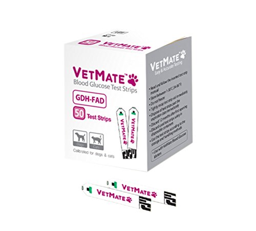 Test Strip 50 Sheets Only for Dog Cat Diabetic Blood Glucose Home Care Meter Glucose Monitor