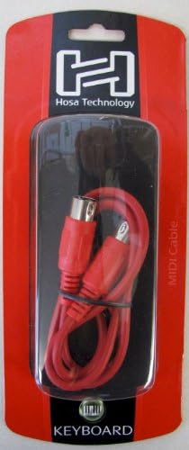 Miniatura 3 de Hosa Cable MIDI MID-303RD, DIN de 5 pines a la misma, 3 pies