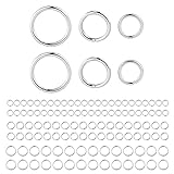 Sterling Silver Jump Rings for Jewelry Making 4mm 5mm 6mm 925 Sterling Silver Open Jump Rings for DIY（60 PCS）
