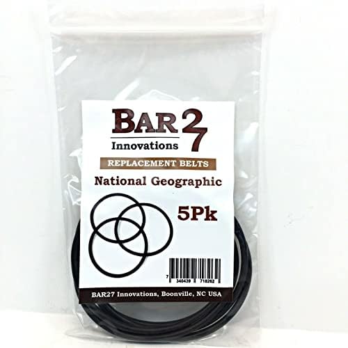 Bar27 Innovations Brand Rock Tumbler Replacement Drive Belt 5 Pack Compatible with