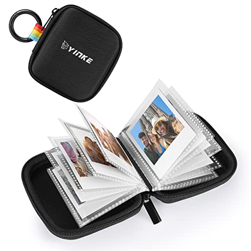 Yinke Pocket Fotoalbum mit 40 Tasche für Polaroid Go Instant Camera, Tragbare Reise Album Hülle (Schwarz) 1
