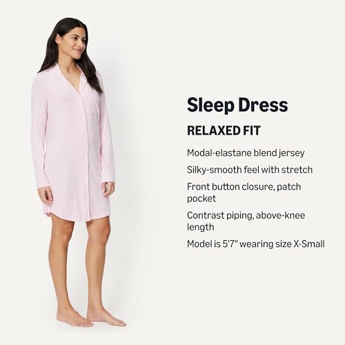 Image of Amazon Essentials Women's Piped Nightshirt (Available in Plus Size)