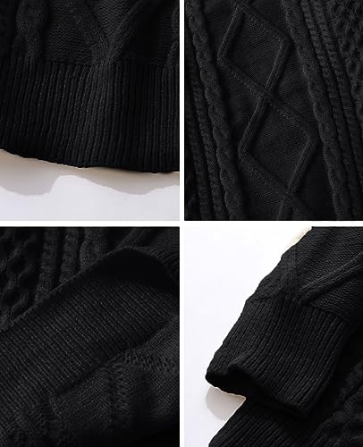 Image of Aelfric Eden Oversized Knit Sweater Solid Vintage Pullover Sweater Unisex Woven Crewneck Knitted Tops