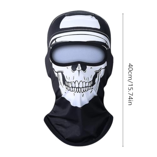 Halloween 3D Skeleton Ski Mask Realistic Celebrity Sports Cycling Face Mask - image 5