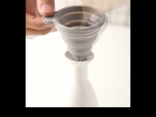 Set De 3 Entonnoirs Pliables En Silicone - Petit, Moyen, Grand - Pour Liquides Et Poudres