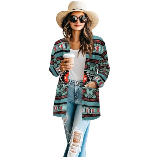 Womens Open Front Cardigan Casual Long Cardigans Long Sleeve Lightweight Jacket Tops Fall Outfit with Pockets