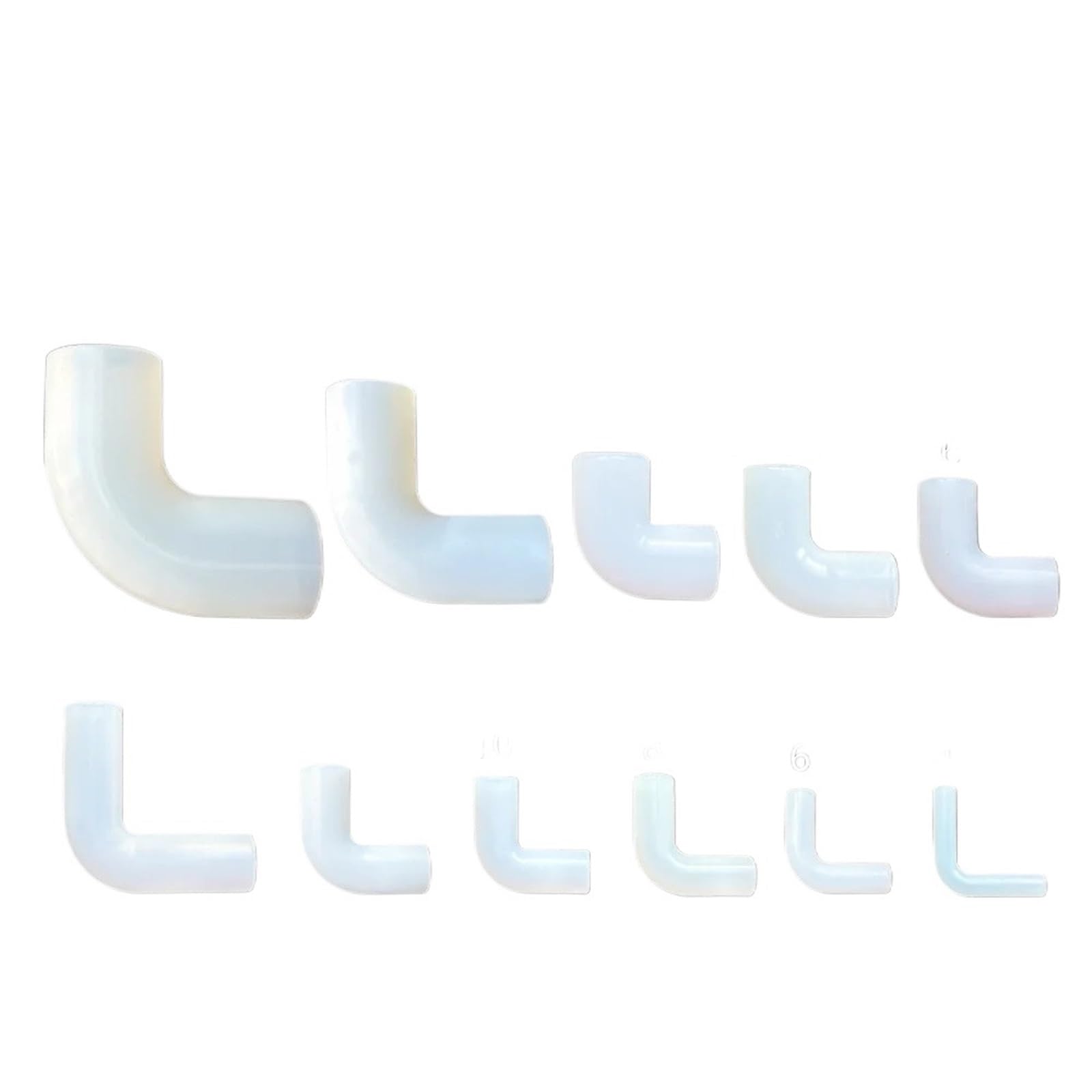 5 piezas Codo de silicona Junta de reparación flexible Tubo duro Conector suave Elástico Ángulo recto Acoplamiento de goma Tubería de riego Jardín 14 mm-18 mm(32mm Elbow 5pcs)