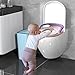 Baby Toddler Toilet Training Seat with Handles & Soft Pad, Child Kids Potty Seat Toilet Seat Attachment for Boys and Girls, Anti-Slip Design & Splashs Guard