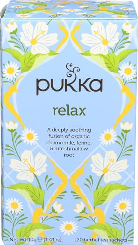 Pukka Herbs Organic Relax Vata Tea - Pack of 20 Sachets