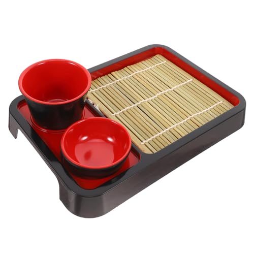 Plato estilo japonés para sushi y fideos fríos miniatura 1