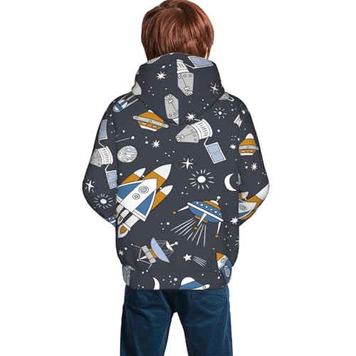 Space Cars Kid Hoodies Boys Sweatshirts Girls Pullover with Pocket4