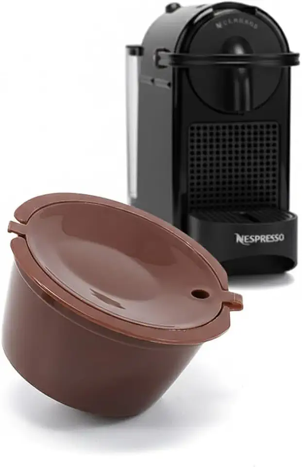 Kit 3 Cápsula Reutilizável Compatível com Nespresso – Filtro de Café Recarregável Ecológico para Máquinas Nespresso